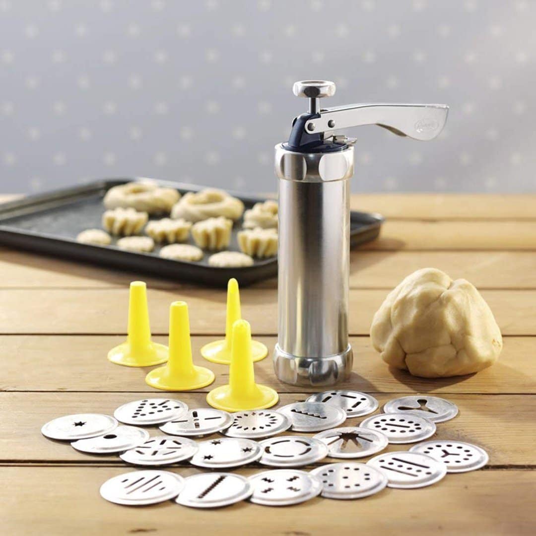 Stainless Steel Cookie Press 20 Shape Discs Baking Tool - Product showcase