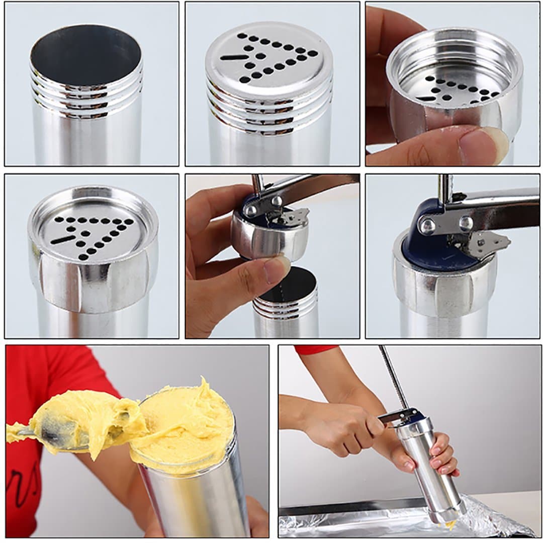 Stainless Steel Cookie Press 20 Shape Discs Baking Tool - Product detail 5
