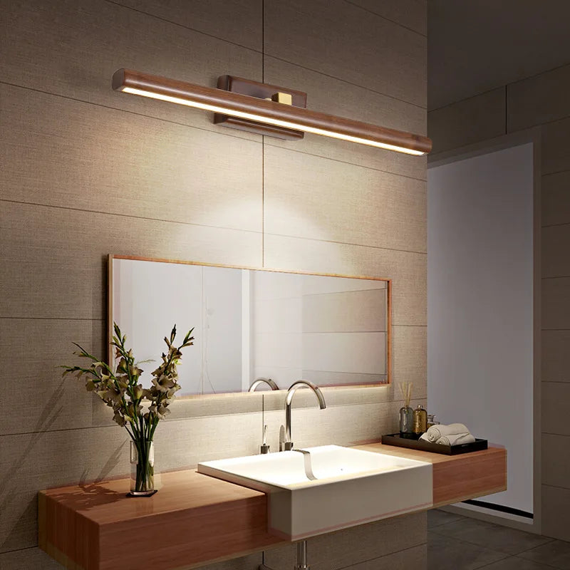 Modern Wall Light Black Walnut LED Strip - Product detail 4