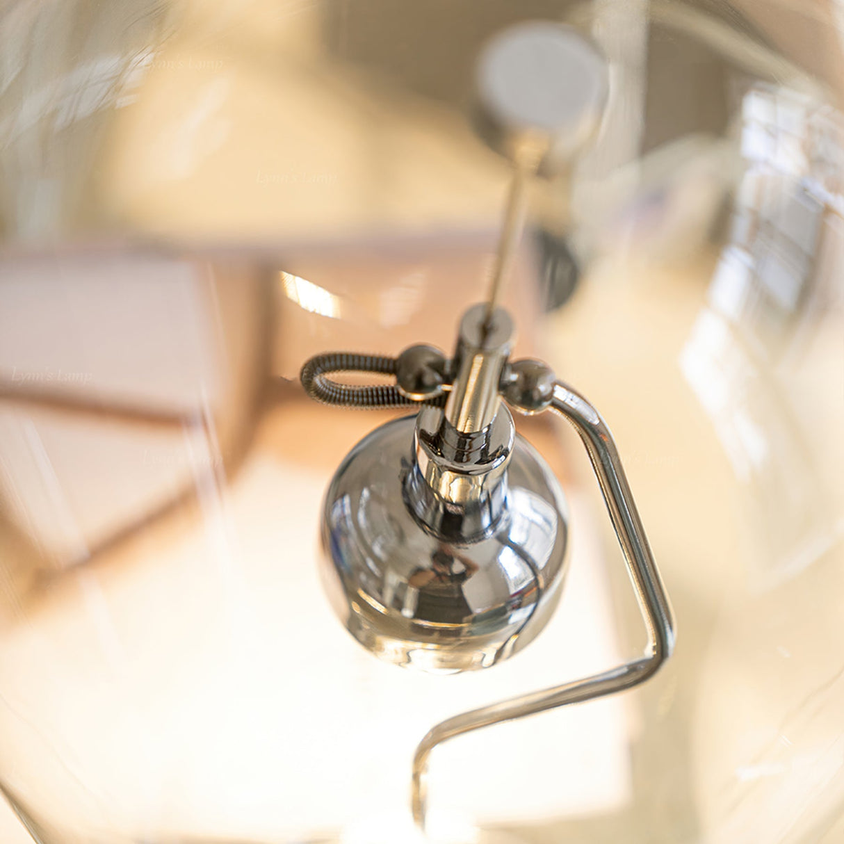 Modern LED Table Lamp Clear Glass Dome Design - Product detail 6