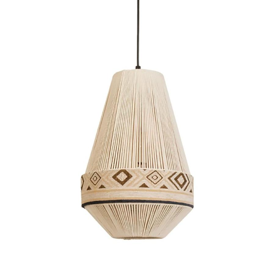 Bohemian Pendant Light Geometric Pattern with Fringe Detail - Product detail 21