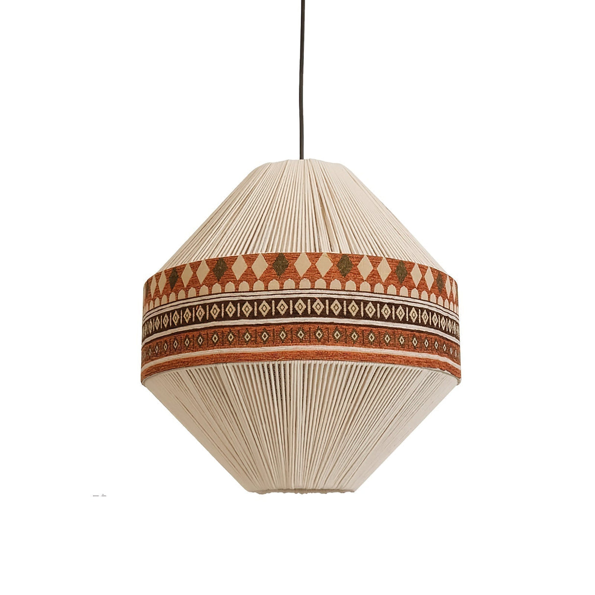 Bohemian Pendant Light Geometric Pattern with Fringe Detail - Product detail 22