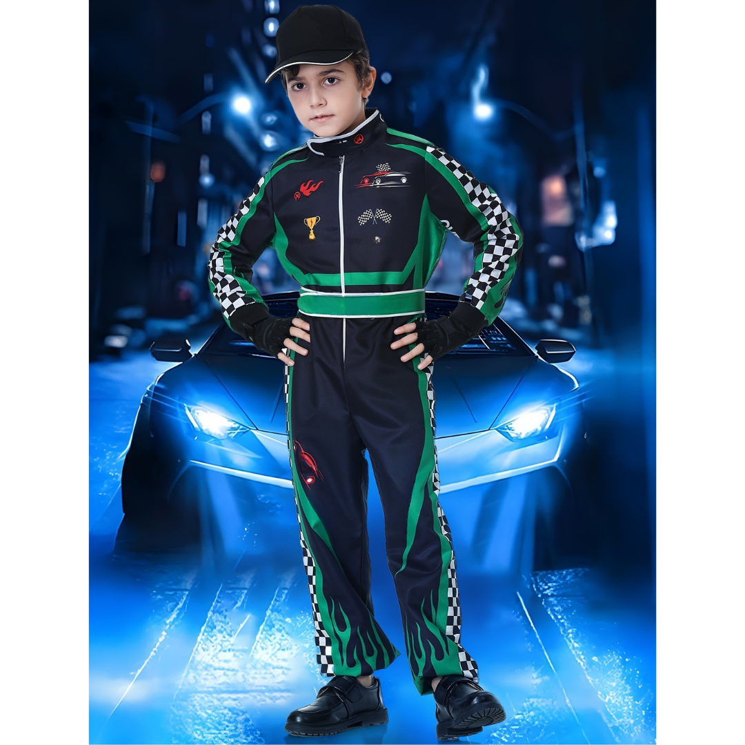 Kids Racing Champion Costume  Complete Motorsport Set - Product detail 5