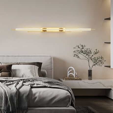 Modern LED Wall Light  Linear Gold Metal Design - Product detail 4
