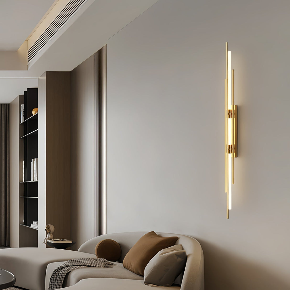 Modern LED Wall Light  Linear Gold Metal Design - Product detail 6