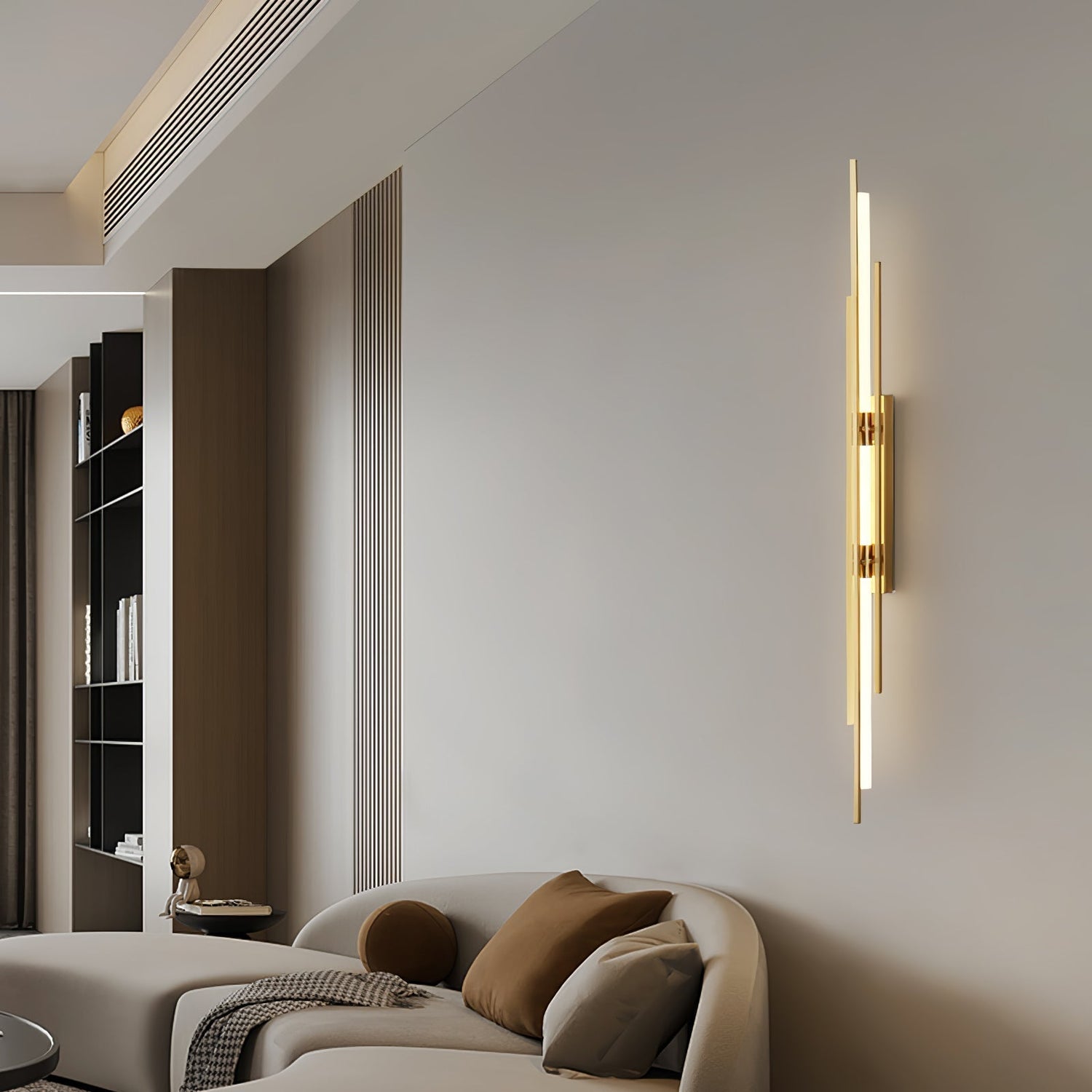 Modern LED Wall Light  Linear Gold Metal Design - Product detail 6