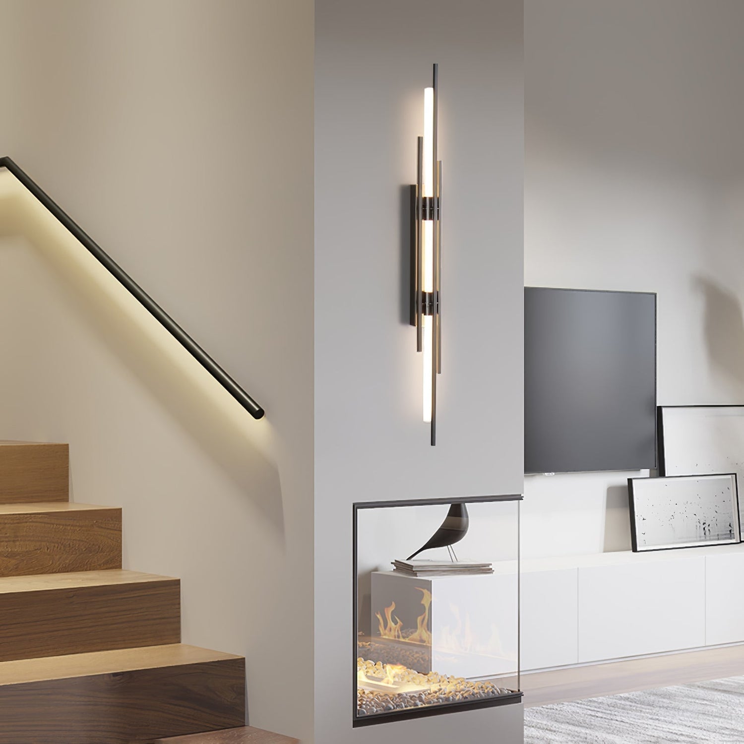 Modern LED Wall Light  Linear Gold Metal Design - Product detail 8