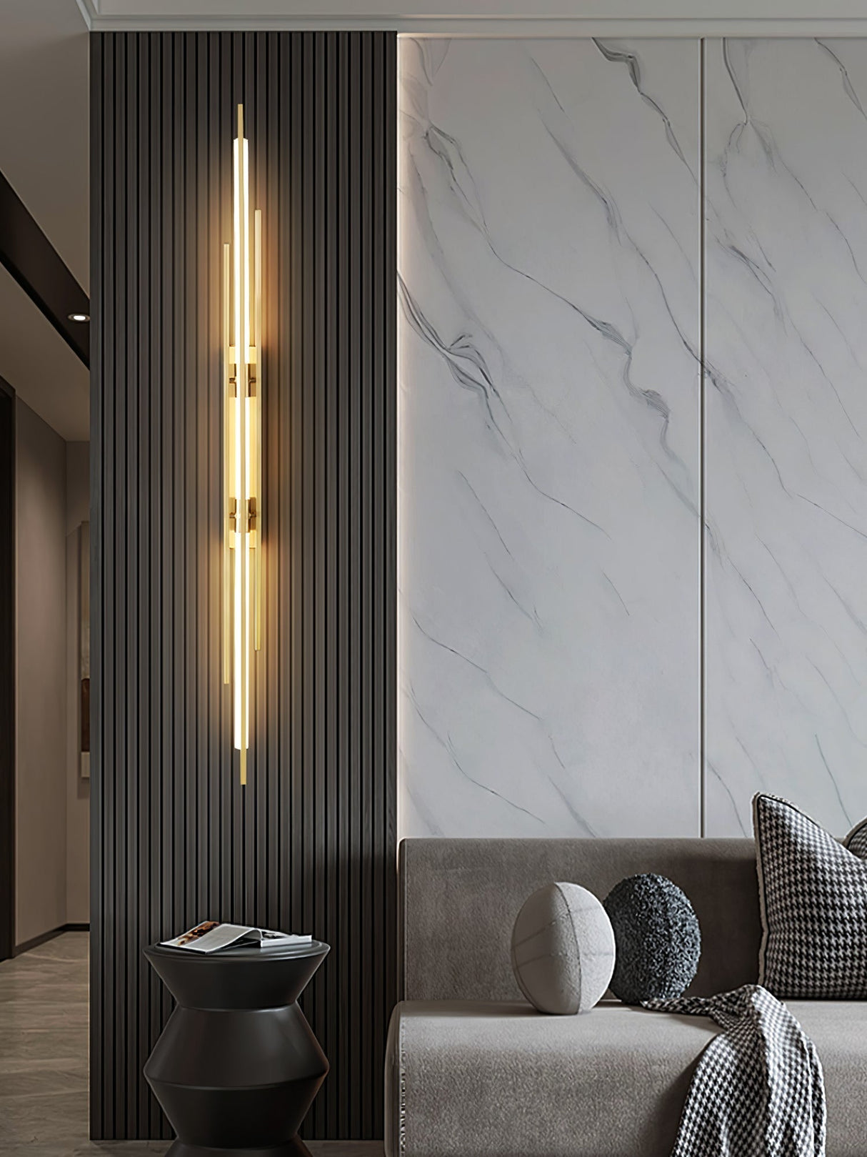 Modern LED Wall Light  Linear Gold Metal Design - Product detail 12