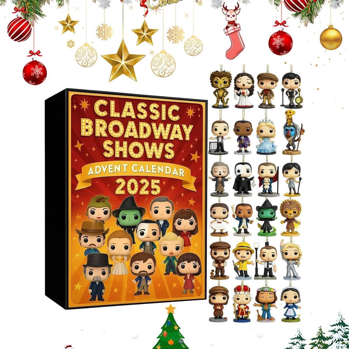 Broadway Advent Calendar 2025 Musical Theater Characters Collection - Product example