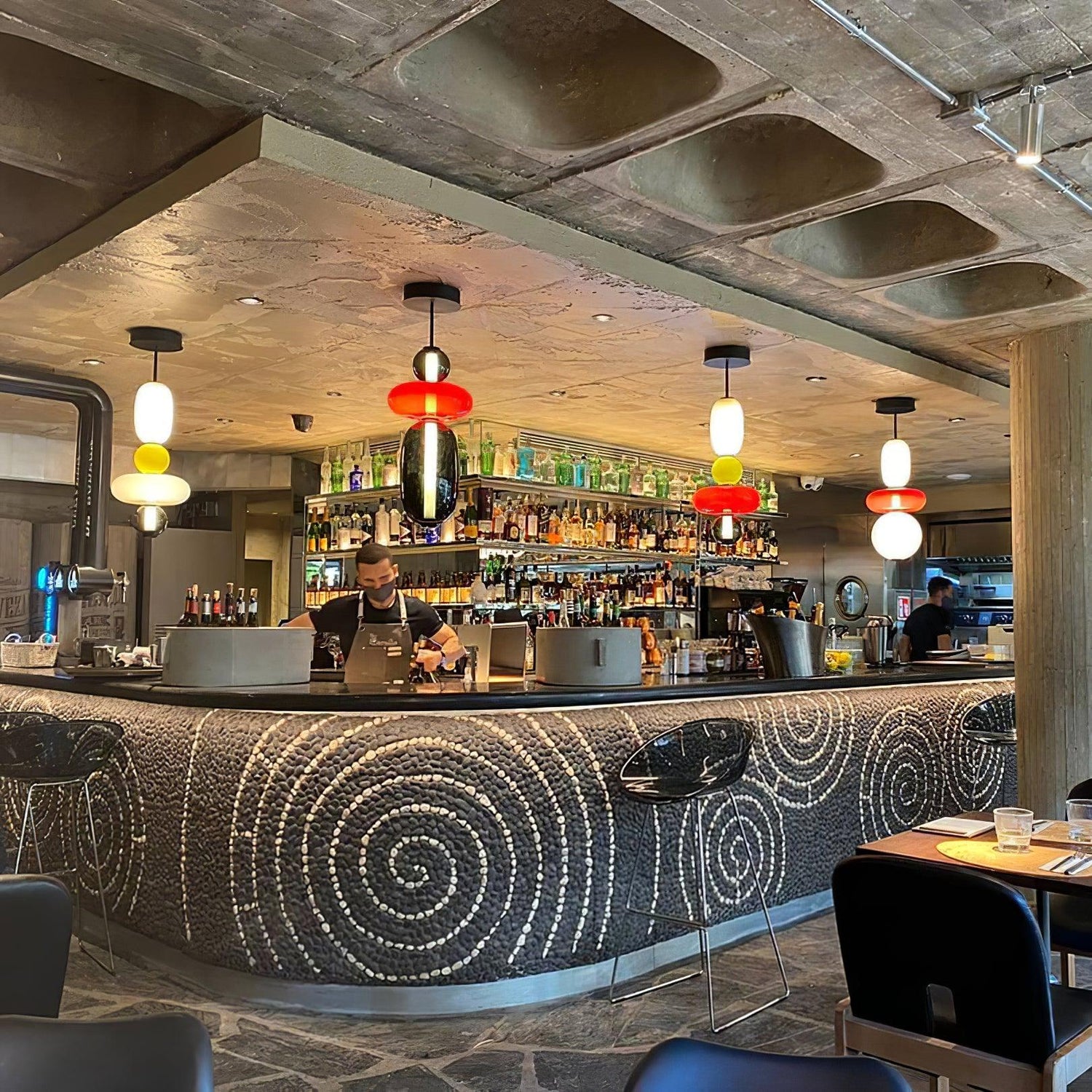 Modern Glass Pendant Light  Stacked Geometric Shapes - Product detail 10