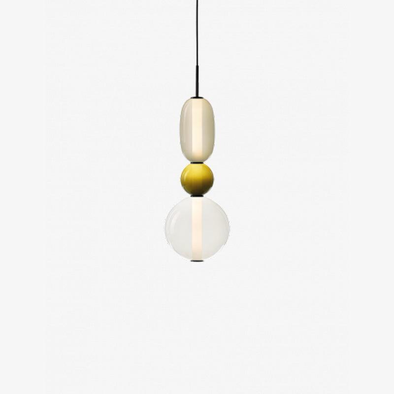 Modern Glass Pendant Light  Stacked Geometric Shapes - Product detail 49