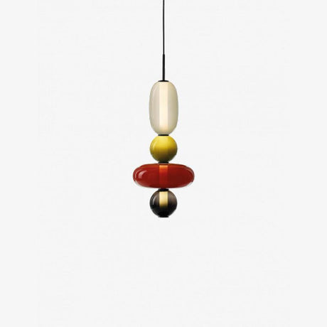 Modern Glass Pendant Light  Stacked Geometric Shapes - Product detail 50