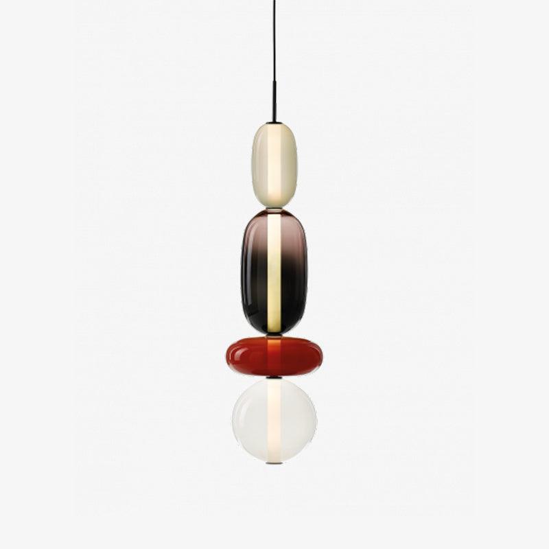 Modern Glass Pendant Light  Stacked Geometric Shapes - Product detail 54
