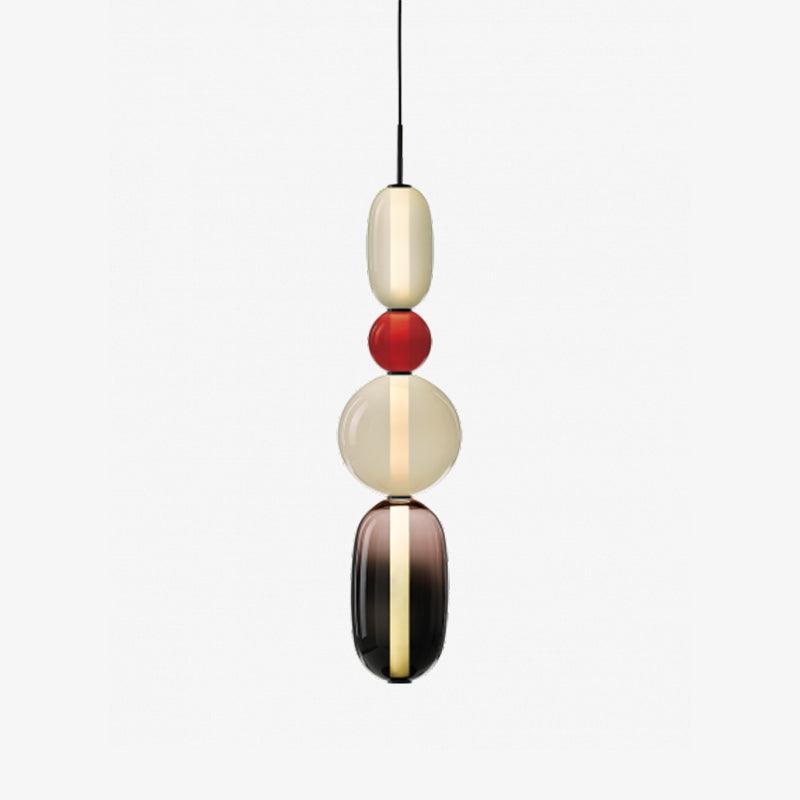 Modern Glass Pendant Light  Stacked Geometric Shapes - Product detail 51