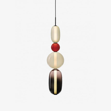 Modern Glass Pendant Light  Stacked Geometric Shapes - Product detail 51