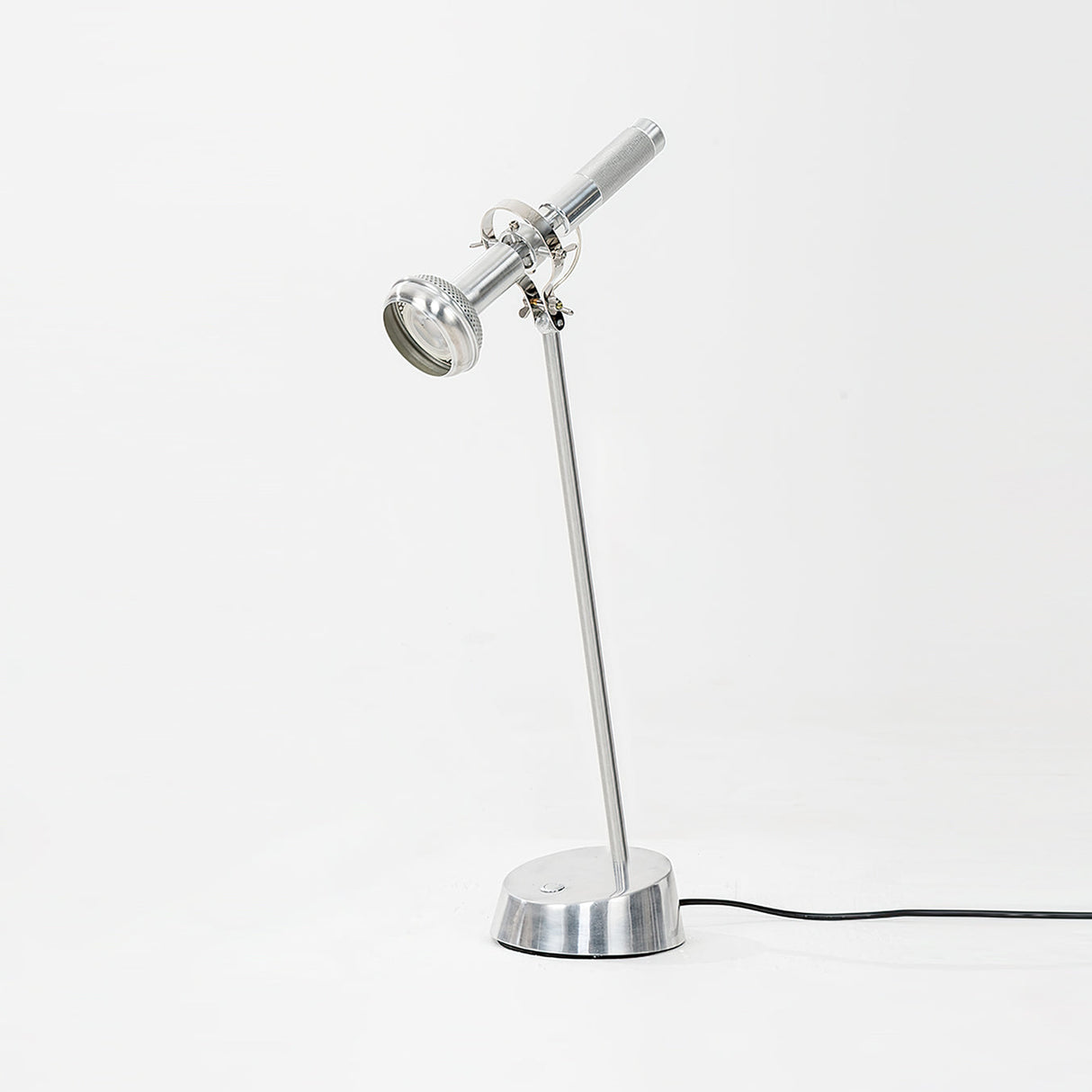Industrial Table Lamp Adjustable Chrome Metal Design - Product detail 4