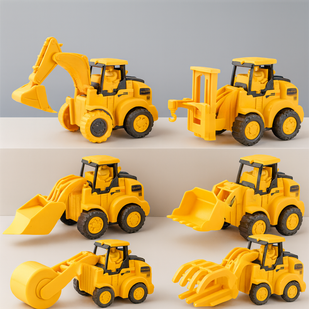 Construction Vehicle Toy Set 3-Piece Educational Building Trucks for Toddlers - Product detail 4