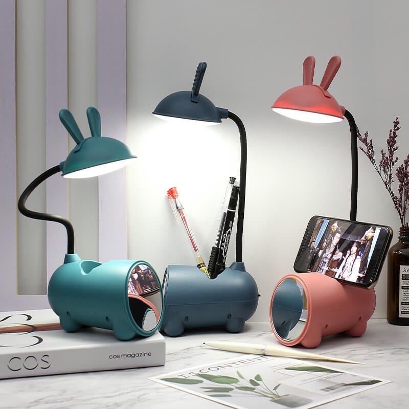 Rabbit Desk Lamp Touch Control LED with Pen Holder - Detailed view