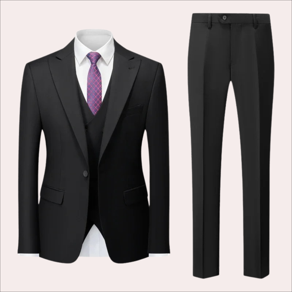 Business Casual Suit Set Premium Acetate Two-Piece Design - Detailed view