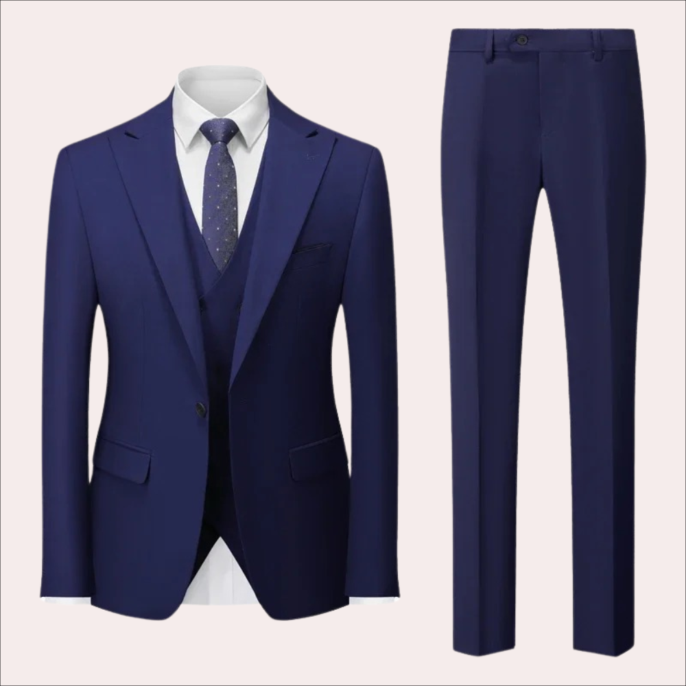 Business Casual Suit Set Premium Acetate Two-Piece Design - Product detail 4
