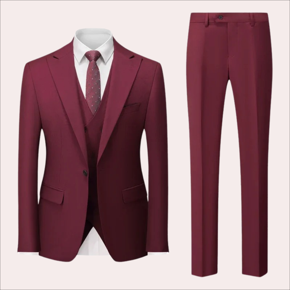 Business Casual Suit Set Premium Acetate Two-Piece Design - Product detail 13
