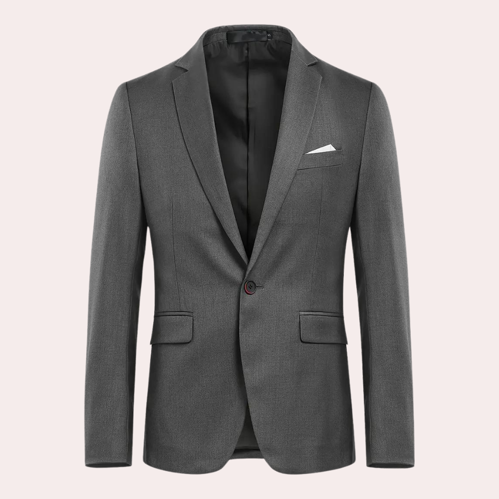 Classic Three Piece Suit Navy Business Formal Set - Product detail 4