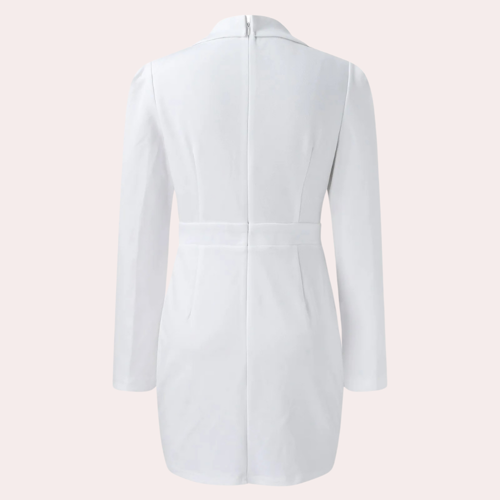 Professional Blazer Dress Structured Shoulder Design - Product detail 4