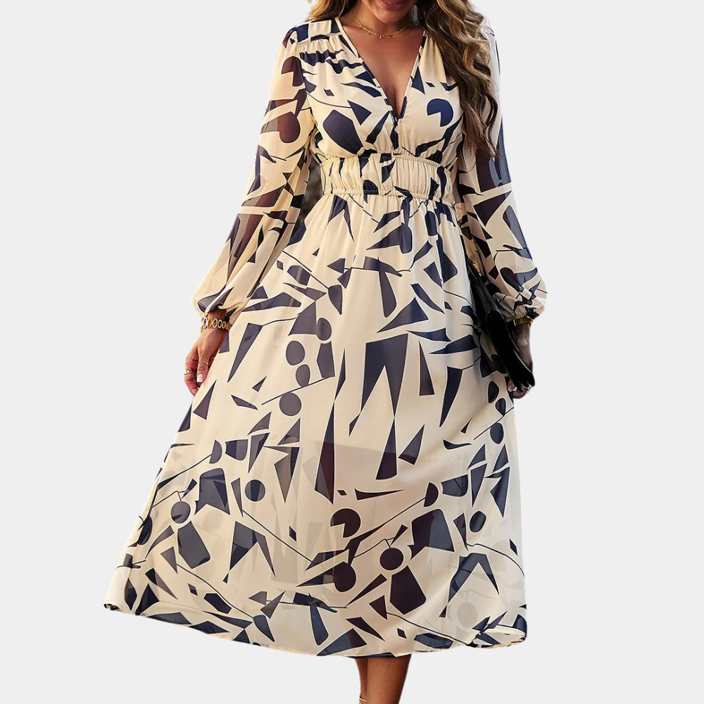 Floral Cotton Maxi Dress Blooming Pink Purple Pattern - Product detail 5