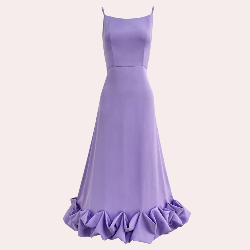 Elegant Chiffon Maxi Dress Slim Fit Summer Evening Gown - Product example