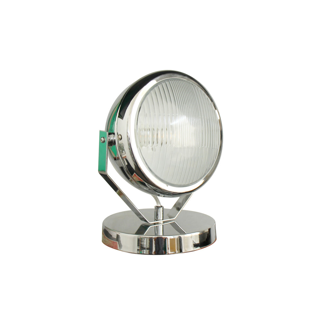 Industrial Table Lamp Chrome Glass Metal Design - Product detail 13