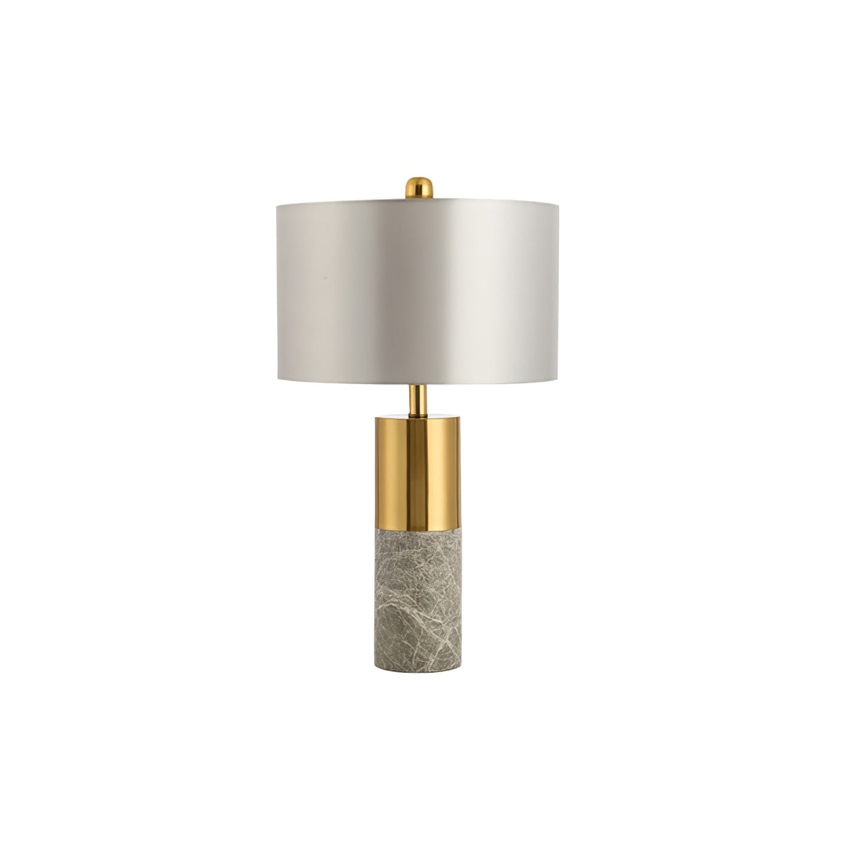 Modern Marble Table Lamp Gold Metal and White Shade - Product detail 15