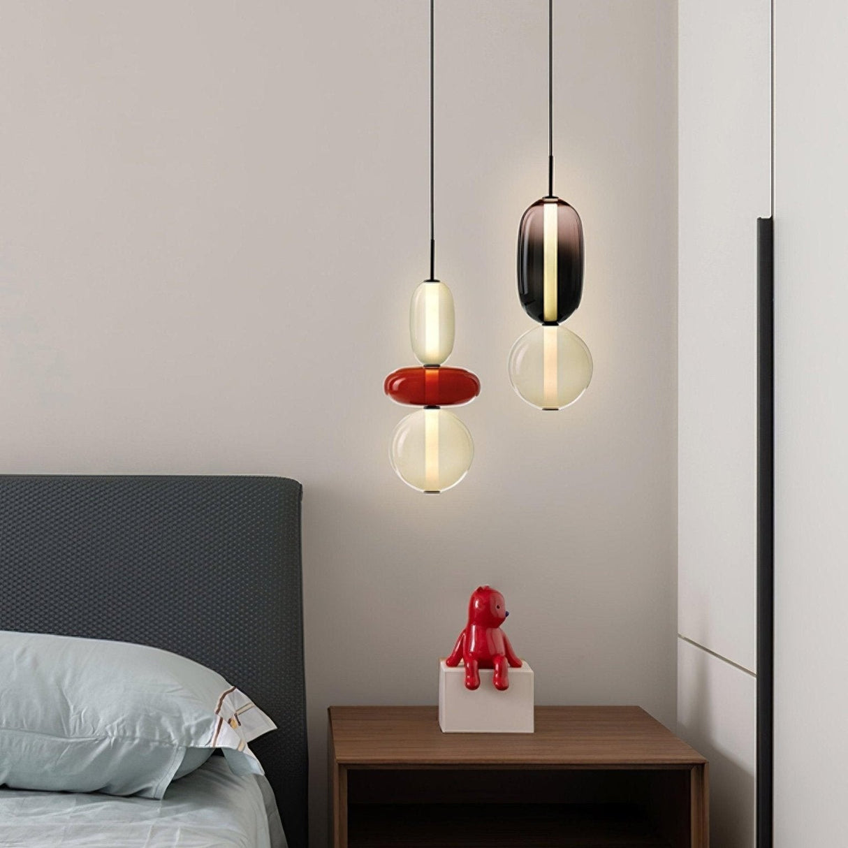 Modern Glass Pendant Light Stacked Bubble Design - Product detail 10