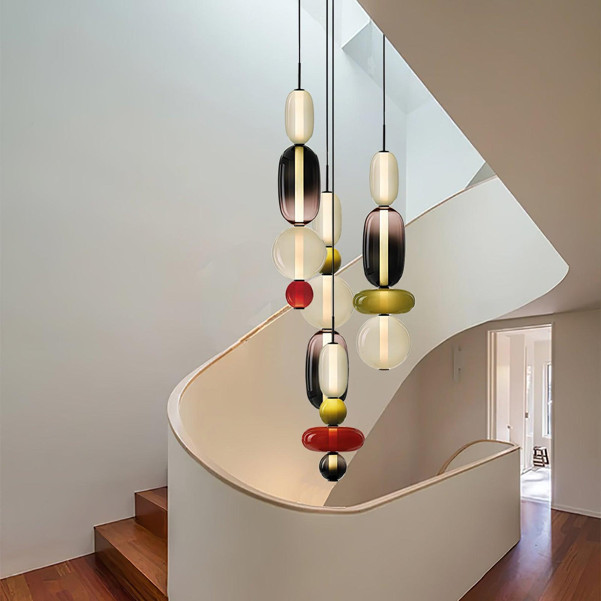 Modern Glass Pendant Light Stacked Bubble Design - Product detail 16