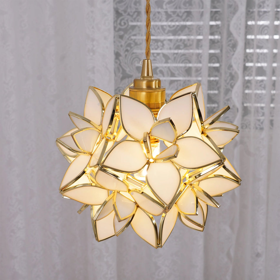 Modern Floral Pendant Light Geometric Petal Design - Product detail 8