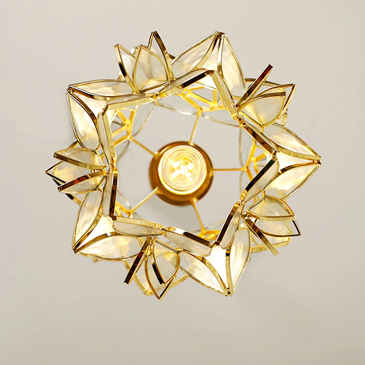 Modern Floral Pendant Light Geometric Petal Design - Product detail 9