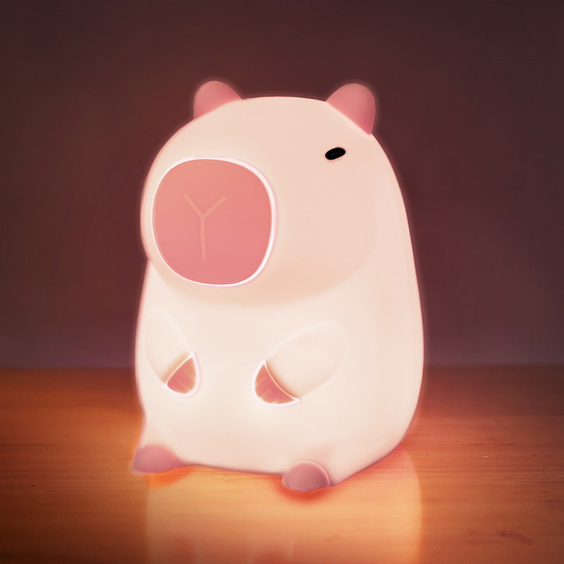 Capybara Night Light Adjustable Silicone LED with Timer Function - Product detail 4