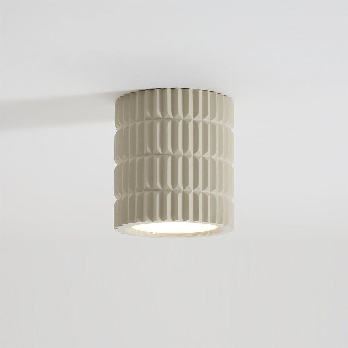 Modern Ceiling Light Geometric Resin Pattern - Detailed view