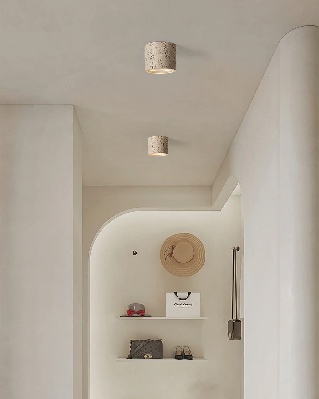 Modern Ceiling Light Textured Cylindrical Design - Product detail 7