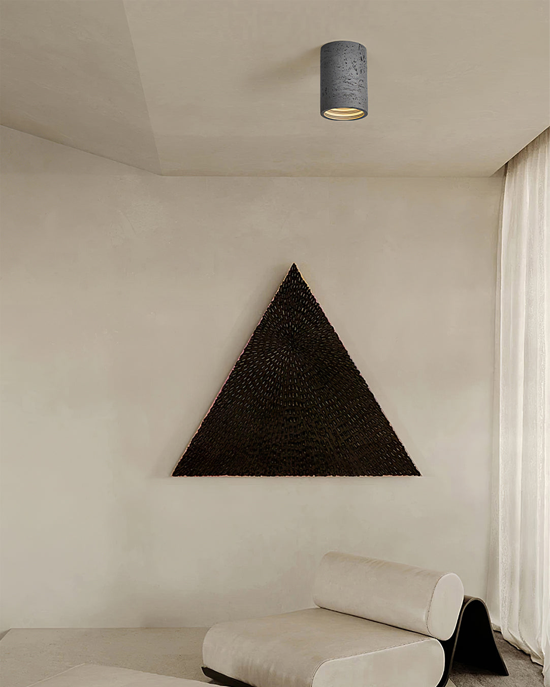 Modern Ceiling Light Textured Cylindrical Design - Product detail 11