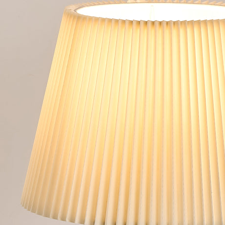 Traditional Table Lamp  Walnut Base With Pleated Shade - Product detail 10