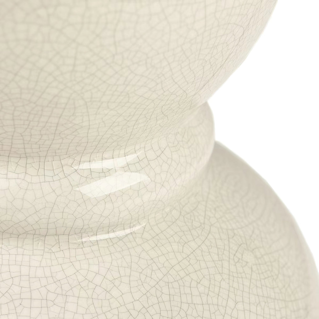 Ceramic Table Lamp White Gourd Base with Linen Shade - Product detail 14