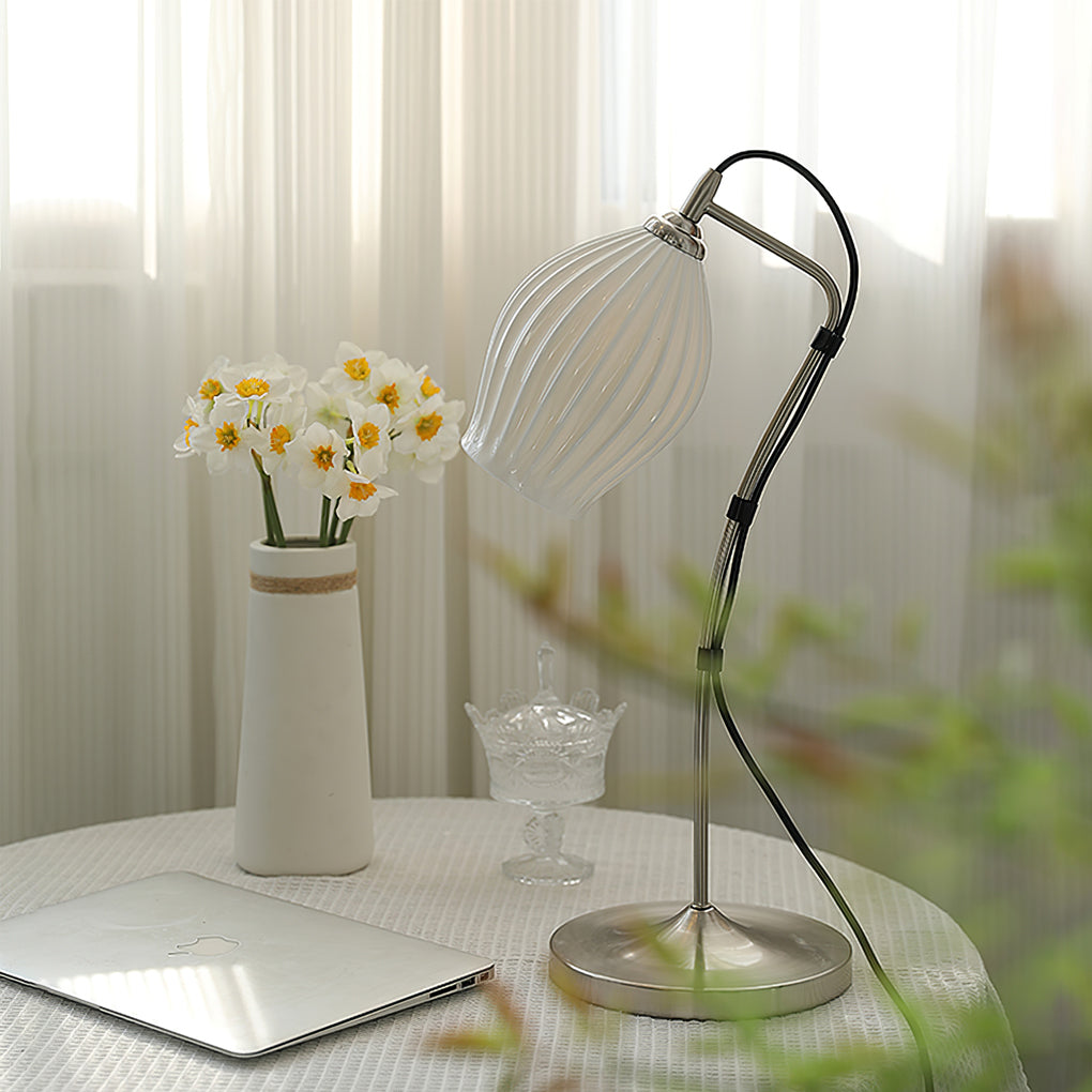 Ceramic Table Lamp Ribbed Shade Design - Product detail 19
