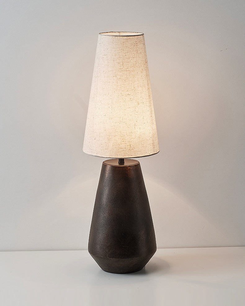 Ceramic Table Lamp Tapered Base With Fabric Shade - Product detail 8