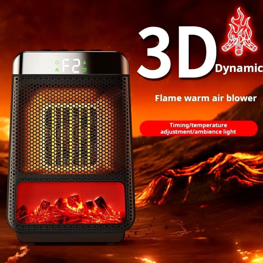 Electric Space Heater Portable Ceramic Heating with Adjustable Thermostat - Product detail 5