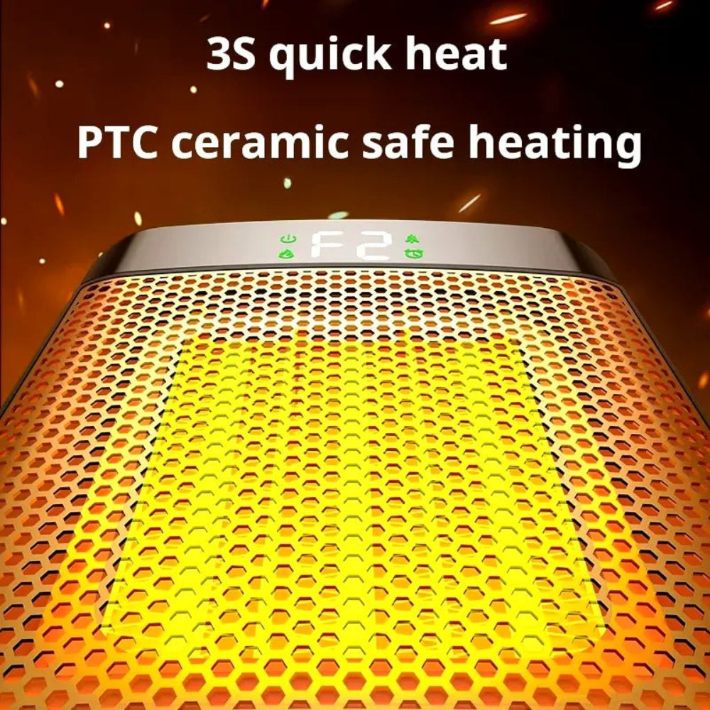 Electric Space Heater Portable Ceramic Heating with Adjustable Thermostat - Product detail 8