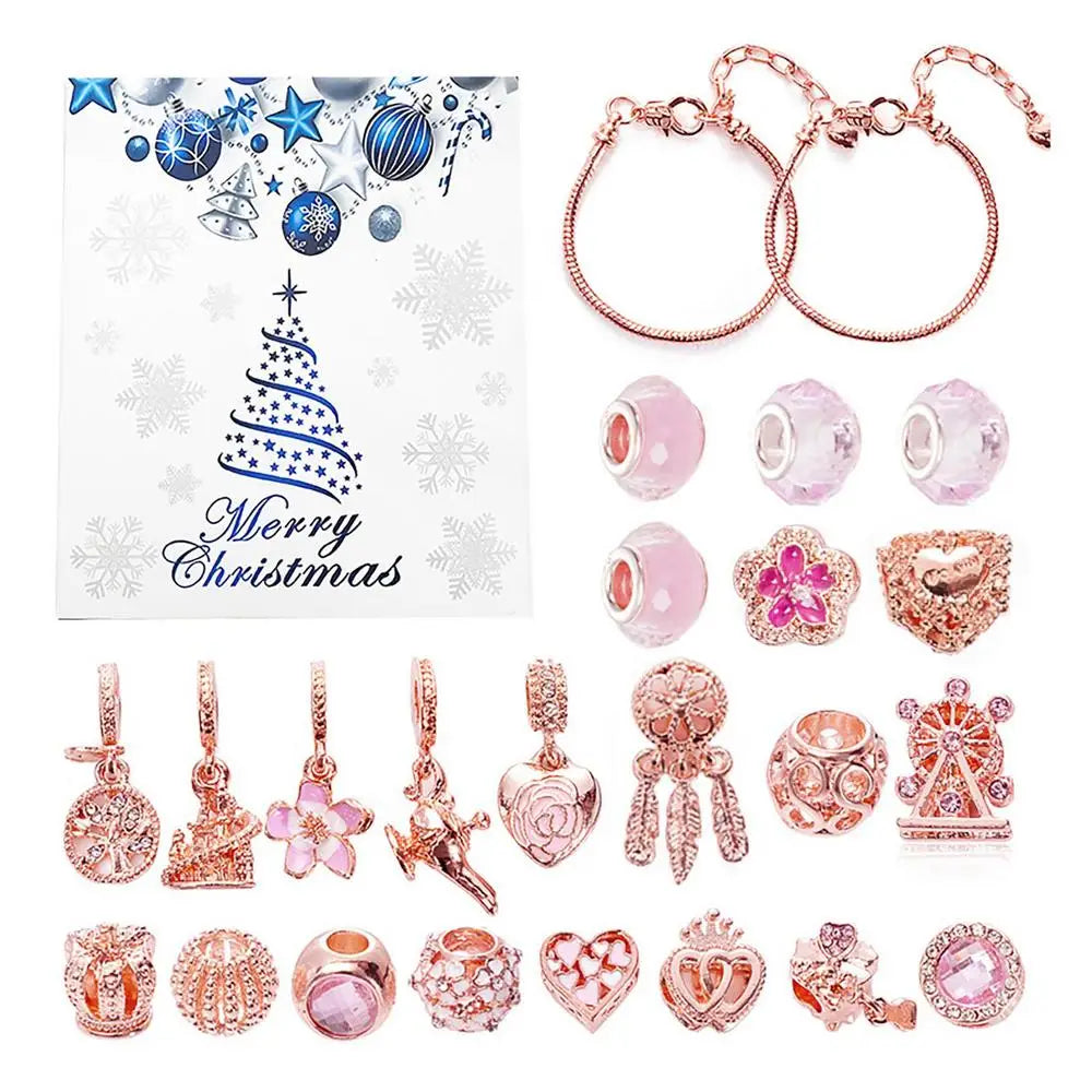 Christmas Jewelry Advent Calendar 22 Charm Bracelet Making Set - Product detail 12