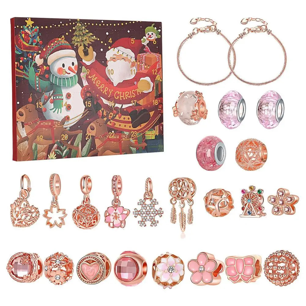 Christmas Jewelry Advent Calendar 22 Charm Bracelet Making Set - Product detail 10