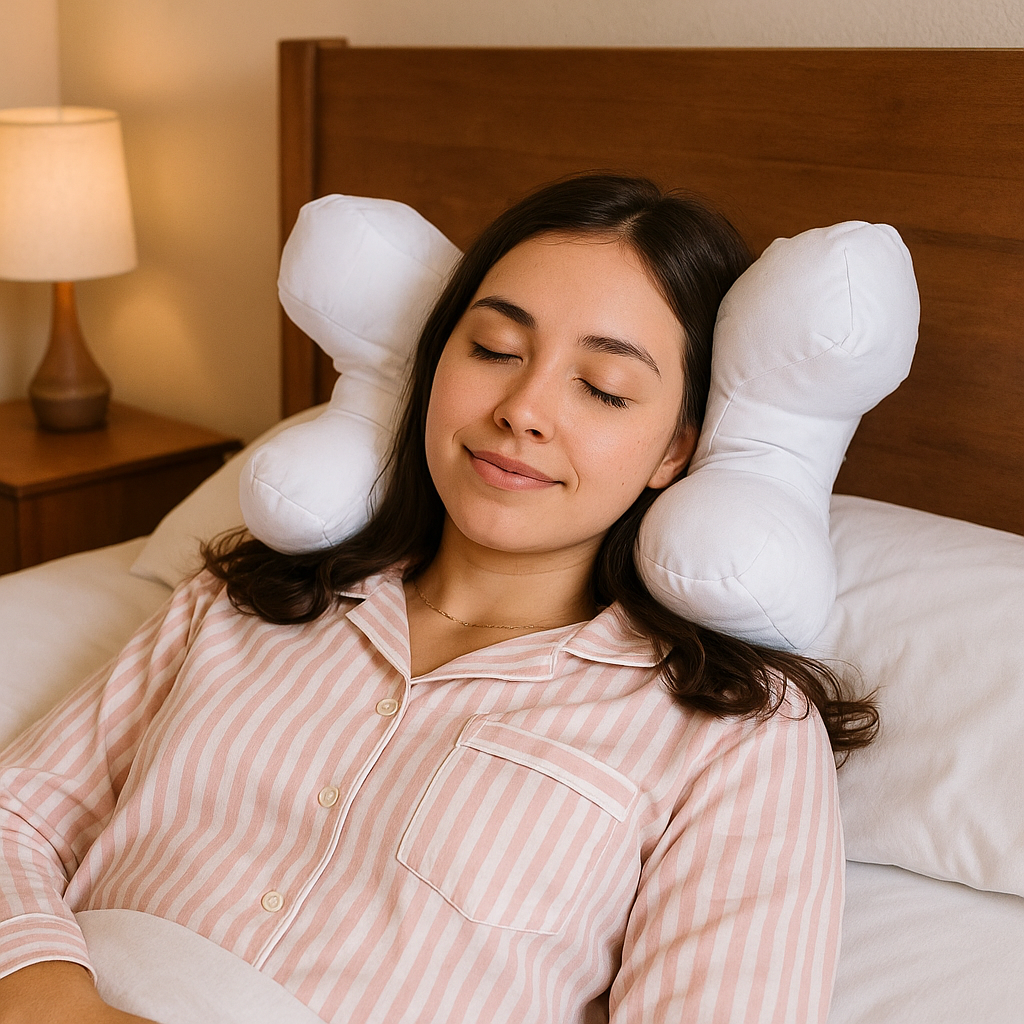 Beauty Sleep Pillow Set  Silk Face Pillow With Satin Case - Detailed view