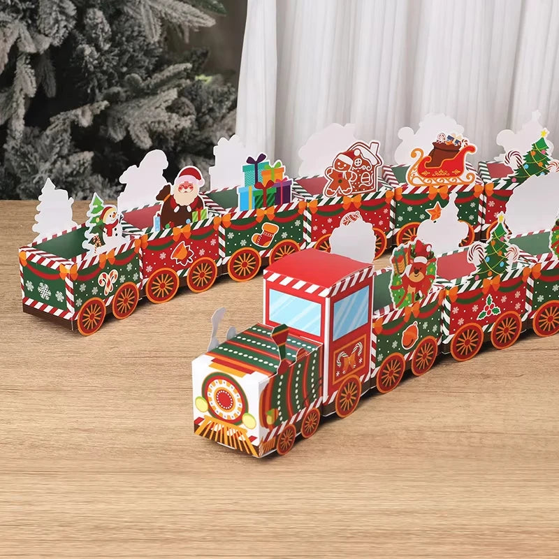 Christmas Train Advent Calendar 24 Festive Boxes with Holiday Characters - Detailed view