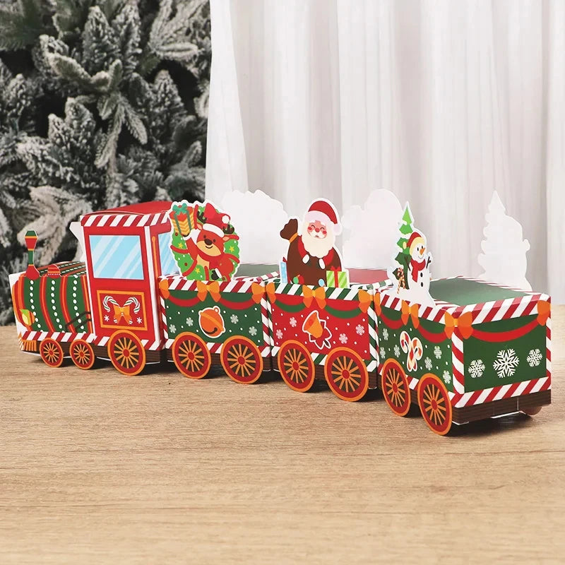Christmas Train Advent Calendar 24 Festive Boxes with Holiday Characters - Product example